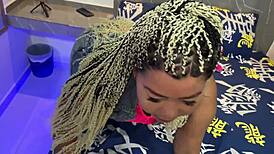 Colombian milf deepthroats fat cock rimjobs ass then bends for doggy destruction