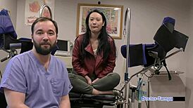 Hey zoe lark in latex gloves handcuffed backstage by dr tampa?