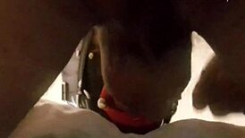 Milf's Ring Gag Lips Take Monster Facial Cumshot!