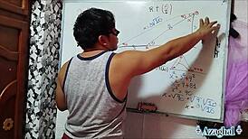 hey asian student nails 19yo trigonometry half-angle in bedroom 📐😉