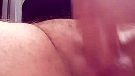 dutch babe strokes monster cock till massive cum explosion