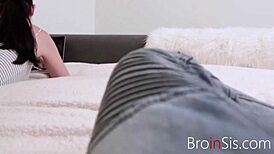 stepsis jumps in to wear gf's shoes and fuck like a slut