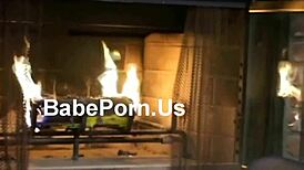 Asian babe delivers expert sloppy blowjob skills