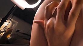 perfect body babe begs pov doggystyle cumshot all over her natural big tits