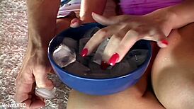 blonde babe bares her big tits and feet in this sexy casting interview