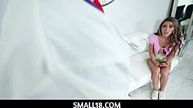 Mackenzie Mace's Tiny Teen Body Gets Fucked Hard by Horny Doctor in Hospital Room