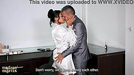 Pounding Mariana's Juicy Latina Pussy Bareback With Father-in-Law Before Wedding Vows