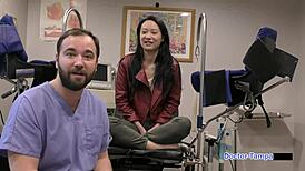 Hey zoe lark in latex gloves handcuffed backstage by dr tampa?