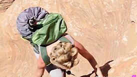 Petite big tits MILF rips clothes outdoors exposing her sexy naked curves in hot striptease