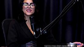 wanna see barbara sol's curvy ass teased in lingerie podcast??