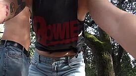 Amateur Couple's Secret Forest Fuck Tape Exposed!