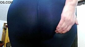 Fat Ass Dawn Teases in Tight Leggings with Epic Orgasm Denial Worship!