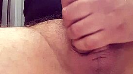 dutch babe strokes monster cock till massive cum explosion