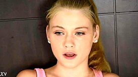 check out this cute 18 year old blonde student hannah hays in her uniform modeling pics 📸😍