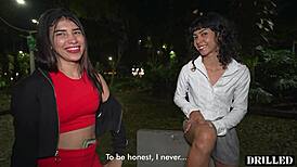 INSANE! Public Pickup Chick Begs for Threesome ASS Pounding Now!