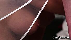 wacky fuck doll drowns in bukkake jizz swaps cum loads swallowing every drop