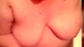 wanna see hot wife slobber on fat cock then take cum blast on huge boobs?