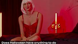Halloween Witch Stacy Cruz Rides Black Demon Leo Santos Monster Cock