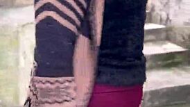 PATRICINHA WITH PINK PUSSY HIKES HILL CRAVING WILD OUTDOOR FUCK!!