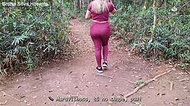 we found perfect stud on trail, he fucked me doggy raw brazilian style