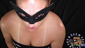 pov olivia juggs sneaks over on lunch break for sloppy titty bbc blowjob