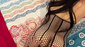 CAUGHT! Stepmom Watches Porn, Sucks Monster Cock Deep to Cool Heat!