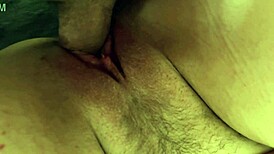 mary's tight wet pussy gets closeup pounding from hubby then creamy cumshot finish