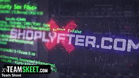 innocent shop girl with pierced perky nipples gets clothes ripped for juicy punishment 😈🔥