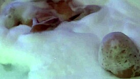 at the motel she slips into bikini for jacuzzi as stepbro strokes watching her curves