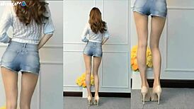 Korean cutie dances sexy showing off her big tits