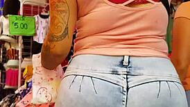 culazo jeans tease big ass curves