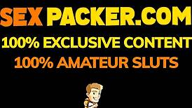 Skinny latina teen's tight pussy stretched then facial blast