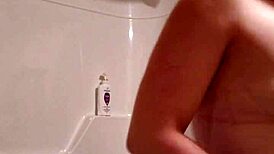 Fresh footage right before stepping into the steamy shower?