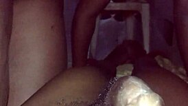 She's ridin my cock wild till she squirts everywhere dude