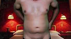 Sexy masked model in full body stockings bound for erotic try-on domination haul