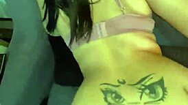 I catch my nympho friend fingering her wet pussy in the living room.