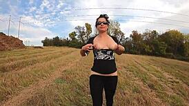 big ass biker wife flashes slutty curves on motorcycle gopro pt 4