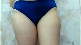 Hindi Sex Story: Chubby Indian Wife Fingers Herself Hard in Bathroom