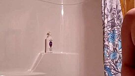 Fresh footage right before stepping into the steamy shower?