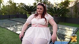 Amandine the chubby french slut gets wrecked by two thick cocks