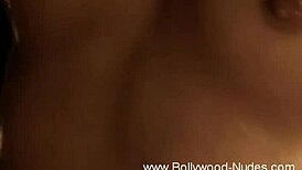 Indian beauty sways nude in erotic teasing dance ritual to sensual music