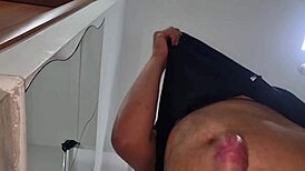 wanna watch this sexy italian boy get stared at while cumming hard on slutty stepmom's huge cock home?