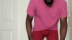 bodybuilder flexes massive chest and abs like living decorations