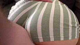 stepsister's torn shorts reveal tight pussy i fuck through the hole