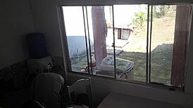 Deaf Cuckold Washes Dishes as Busty Latina Wife Takes BBC Bareback in Kitchen