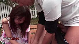 kinky mature asian babe miu suzuha sucks cock outdoors with wild oral jav skills!!