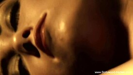 Indian beauty sways nude in erotic teasing dance ritual to sensual music