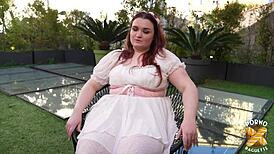 Amandine the chubby french slut gets wrecked by two thick cocks