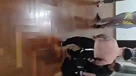 calling party guys to line up for milf latina double blowjobs on monster cocks big and small