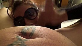 Slutty milf pussy pounded wet in homemade threesome with cumshots